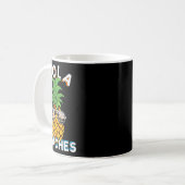 Mug Pineapple Sungles Hola Plages Funny Beach Vacatio (Devant gauche)