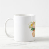 Mug Pineapple Yellow Pink Flowers Hello Beautiful (Gauche)