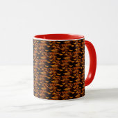Mug Pinecone motif de chute nature rustique (Devant droit)