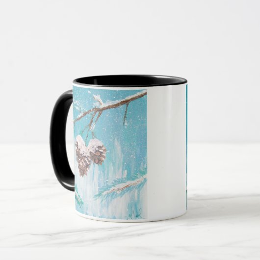 Mug Pinecones d'hiver (Devant gauche)