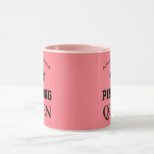 Mug Ping Pong Queen Nom personnalisé (Centre)