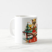 Mug Ping Pong thème de Noël (Devant gauche)
