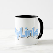 Mug PingMyLinks style combiné de logo de bande (Devant droit)
