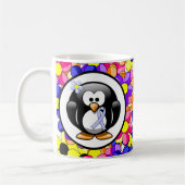 Mug Pingouin à ruban bleu clair (Gauche)