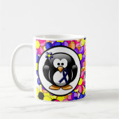 Mug Pingouin à ruban bleu foncé (Gauche)