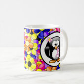 Mug Pingouin à ruban de sensibilisation rose (Devant droit)