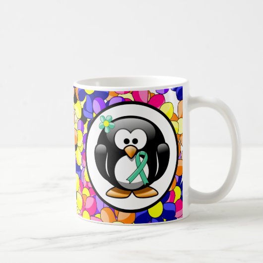 Mug Pingouin à ruban pour la sensibilisation à l'écolo (Droite)