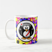 Mug Pingouin à ruban rouge et blanc (Gauche)