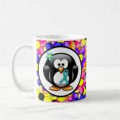 Mug Pingouin à ruban turquoise (Gauche)