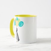 Mug Pingouin Avec Ballons Colorés (Devant gauche)