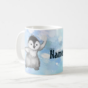 Mug Pingouin avec pâte à café à boule de neige