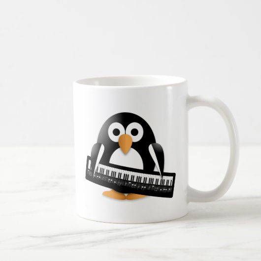 Mug Pingouin avec piano (Droite)
