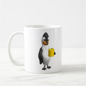 Mug pingouin buvant du café (Gauche)