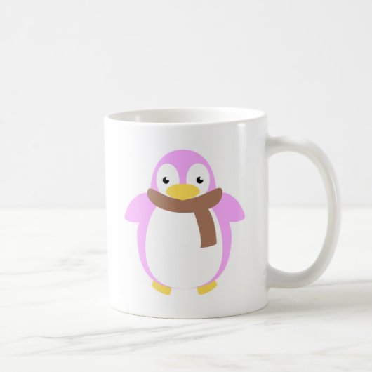 Mug Pingouin coloré mignon dans l'écharpe (Droite)