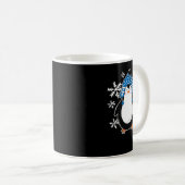 Mug Pingouin Cute penguin winter snowflakes 2 (Devant droit)