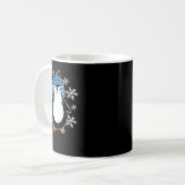 Mug Pingouin Cute penguin winter snowflakes 2 (Devant gauche)