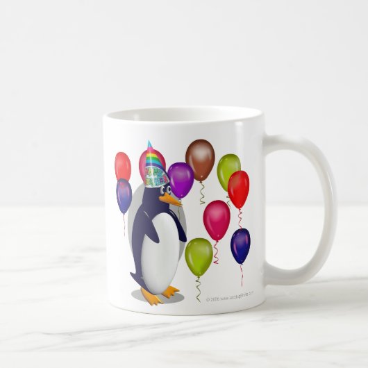 Mug Pingouin d'anniversaire (Droite)
