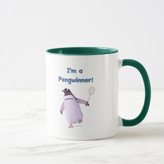 Mug Pingouin de badminton (Droite)