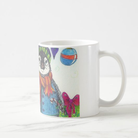 Mug Pingouin de bébé de vacances (Droite)