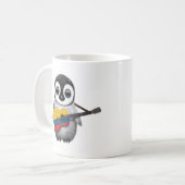 Mug Pingouin de bébé jouant la guitare colombienne de (Devant gauche)