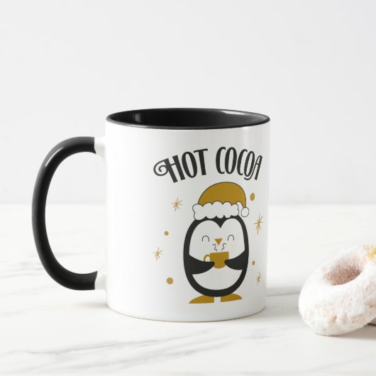 Mug Pingouin de cacao chaud (Avec donut)