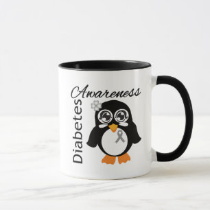 Mug Pingouin de conscience de diabète