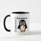 Mug Pingouin de conscience de diabète (Gauche)
