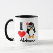 Mug Pingouin de l'Alabama - amour Alabama d'I (Gauche)