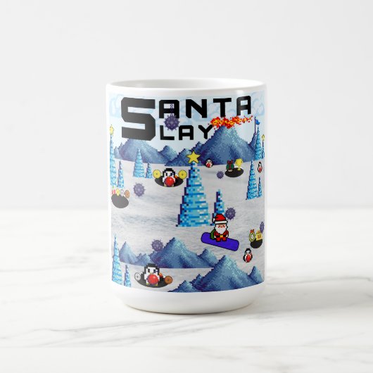 Mug Pingouin de l'équipe de snowboard père Noël de Mik (Centre)