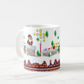 Mug Pingouin de l'équipe de snowboard père Noël de Mik (Devant gauche)