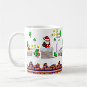 Mug Pingouin de l'équipe de snowboard père Noël de Mik (Gauche)