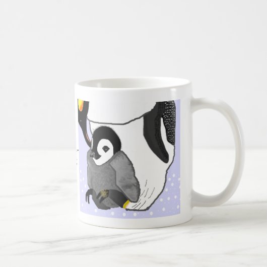 Mug Pingouin de mère et de bébé (Droite)