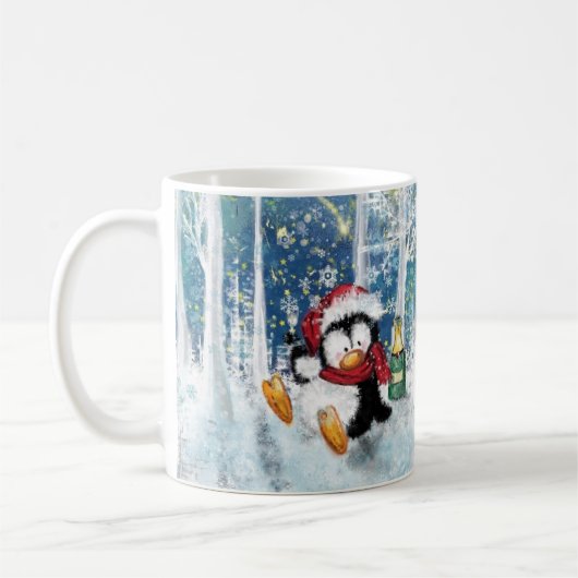 Mug Pingouin de Noël (Gauche)