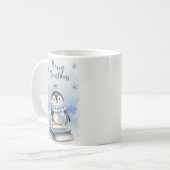 Mug Pingouin de Noël aquarelle (Devant gauche)