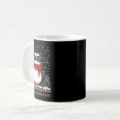 Mug Pingouin de Noël drôle avec Sungles laide Christma (Devant gauche)
