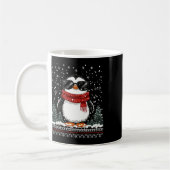 Mug Pingouin de Noël drôle avec Sungles laide Christma (Gauche)