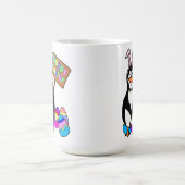 Mug Pingouin de Pâques aux oeufs colorés (Centre)