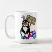 Mug Pingouin de Pâques aux oeufs colorés (Gauche)