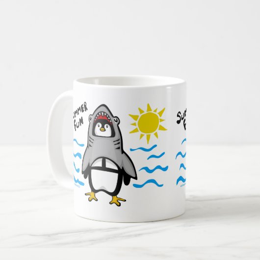 Mug Pingouin de requin pour l'été (Devant gauche)