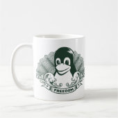 Mug Pingouin de Tux - (Linux, Open Source, Copyleft, (Gauche)
