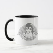 Mug Pingouin de Tux - (Linux, Open Source, Copyleft, (Gauche)