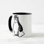 Mug Pingouin de Tux - (Linux, Open Source, Copyleft, (Devant gauche)