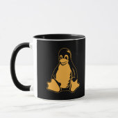 Mug Pingouin de Tux - (Linux, Open Source, Copyleft, (Gauche)