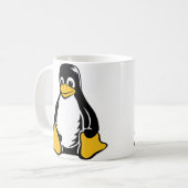 Mug Pingouin de Tux - (Linux, Open Source, Copyleft, (Devant gauche)