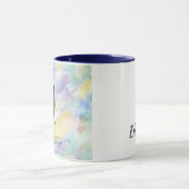 Mug Pingouin d'empereur avec l'aquarelle de poussin de (Centre)