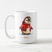 Mug Pingouin d'hiver Personnalisé Noël (Gauche)