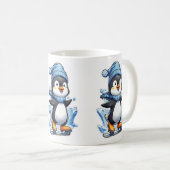 Mug Pingouin d'hiver prise de glace (Devant droit)