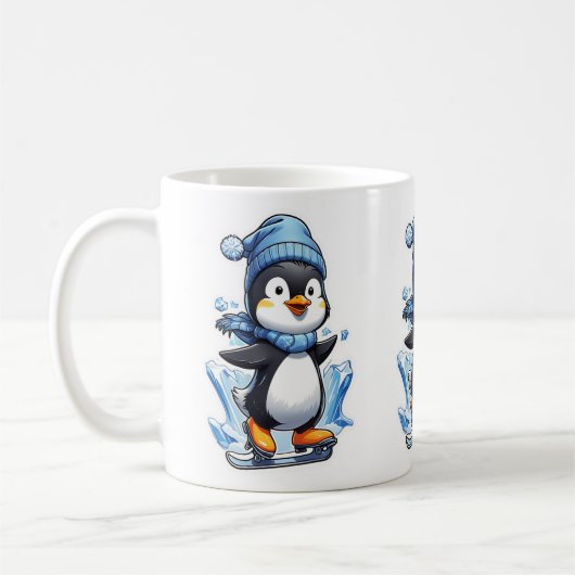 Mug Pingouin d'hiver prise de glace (Gauche)