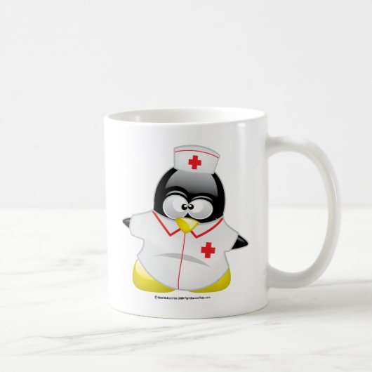 Mug Pingouin d'infirmière (Droite)