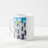 Mug Pingouin drôle et mignon du mois. (Devant gauche)